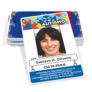 crachá modelo autismo